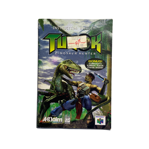 Turok Dinosaur Hunter Manual for N64