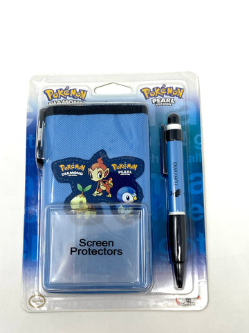 Pokemon Diamond and Pearl DS sleeve, pen, screen protectors